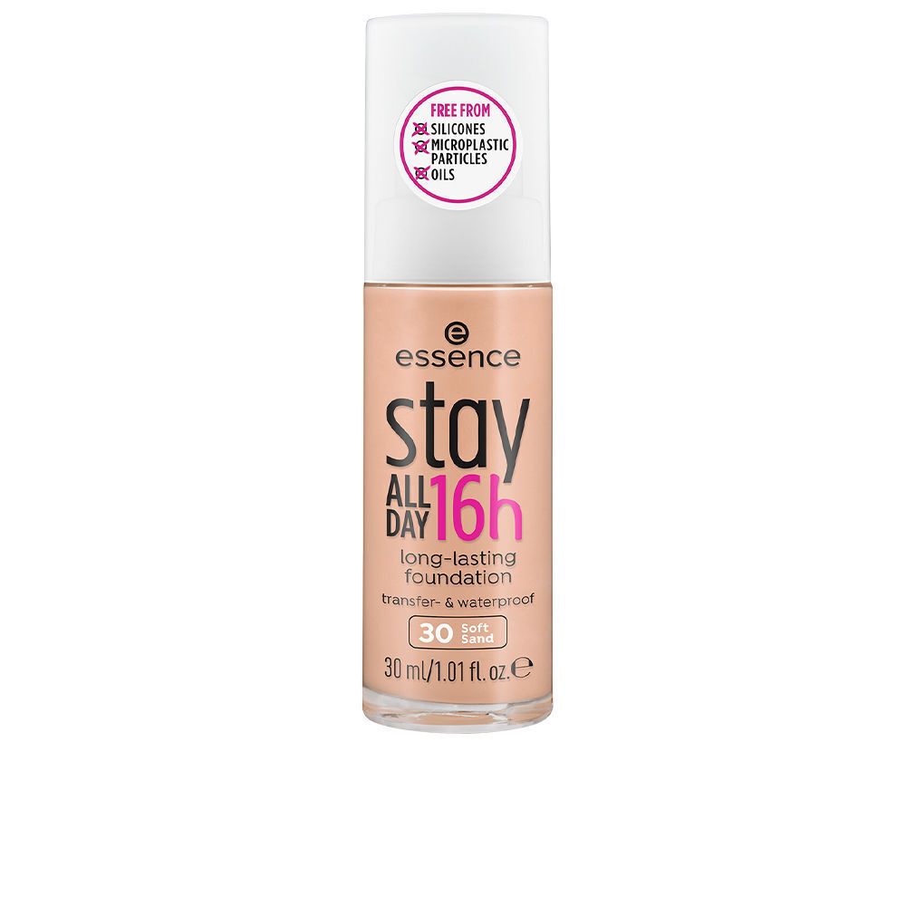 Essence Stay ALL DAY 16h fondotinta waterproof colore 30 Soft Sand 30 ml