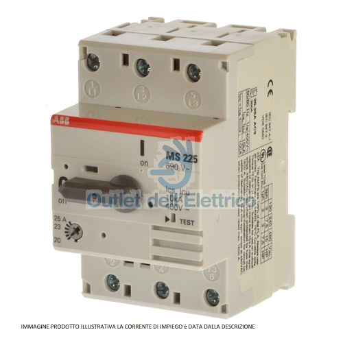 ABB MS225 1,60A INTERRUTTORE SALVAMOTORE EP 685 0