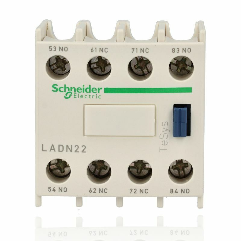 SCHNEIDER LADN22 Blocco contatti ausiliari TeSys - 2NO + 2NC - Morsetti a vite
