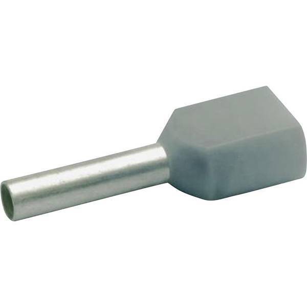 KLAUKE 8708 CAPOCORDA DOPPIO 0.75 MM PARZIALMENTE ISOLATO GRIGIO 1000 PZ