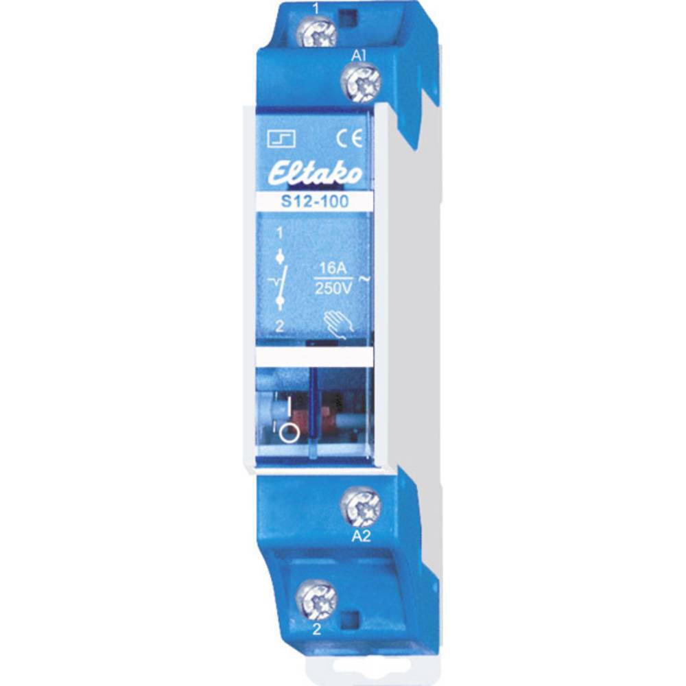 Relè a impulso Guida DIN Eltako S12-100-12V 1 NA 12 V 10 A 2300 W 1 pz.