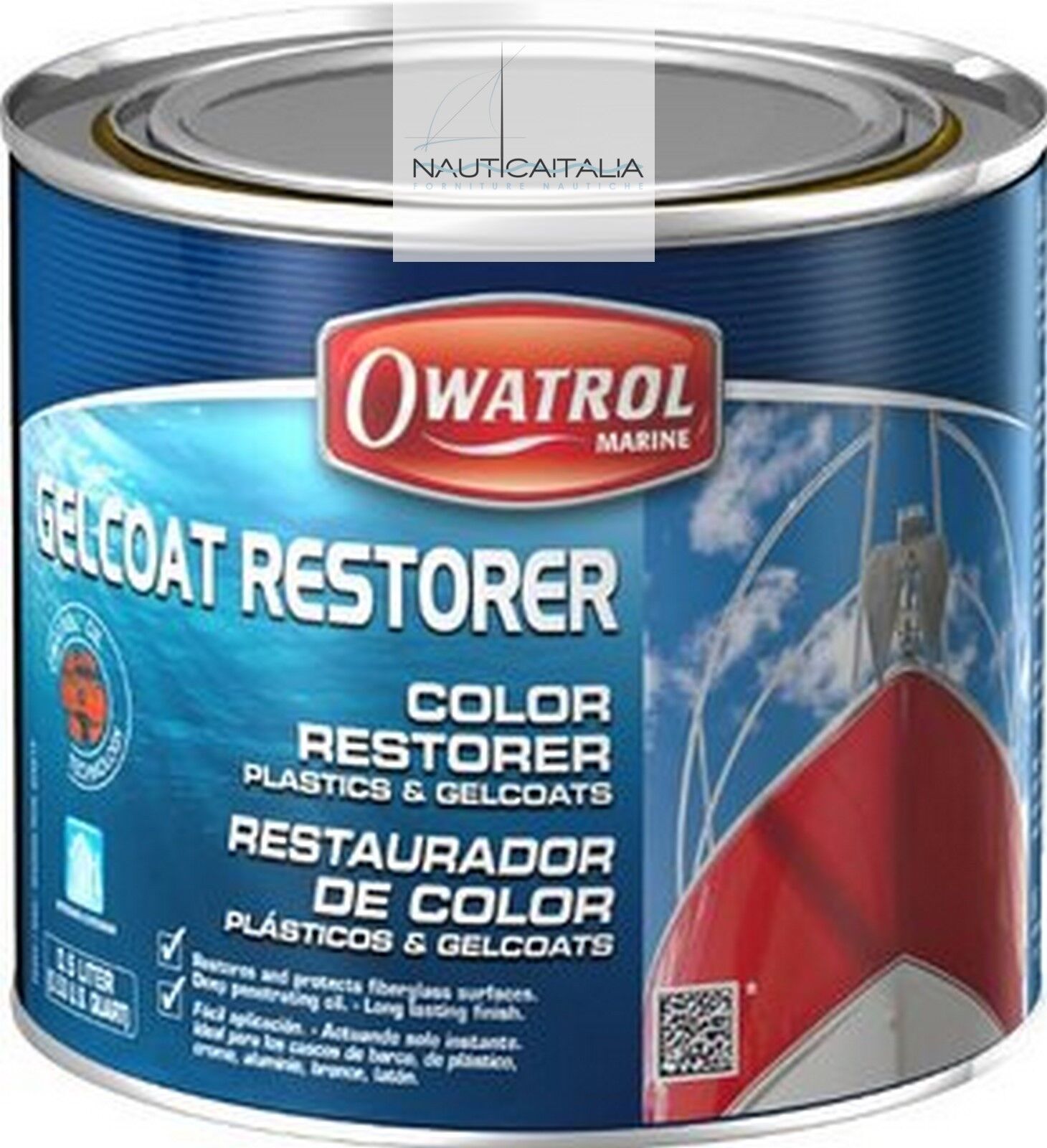 OWATROL POLYTROL LT. 1 - RAVVIVANTE RINNOVATORE PER GEL COAT BARCHE - NAUTICA