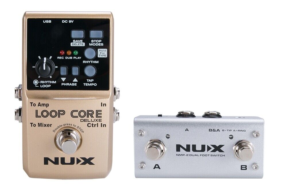 NUX Loop Core Deluxe Bundle Loop Station a Pedale