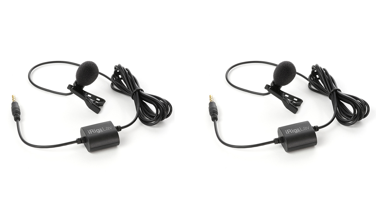 IK Multimedia iRig Mic Lav Dual Kit 2 Microfoni Lavalier