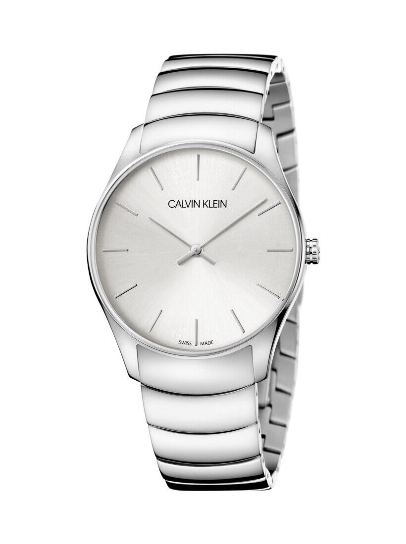 K4D21146 Calvin Klein Classic Too / orologio uomo / quadrante argentato / cas...