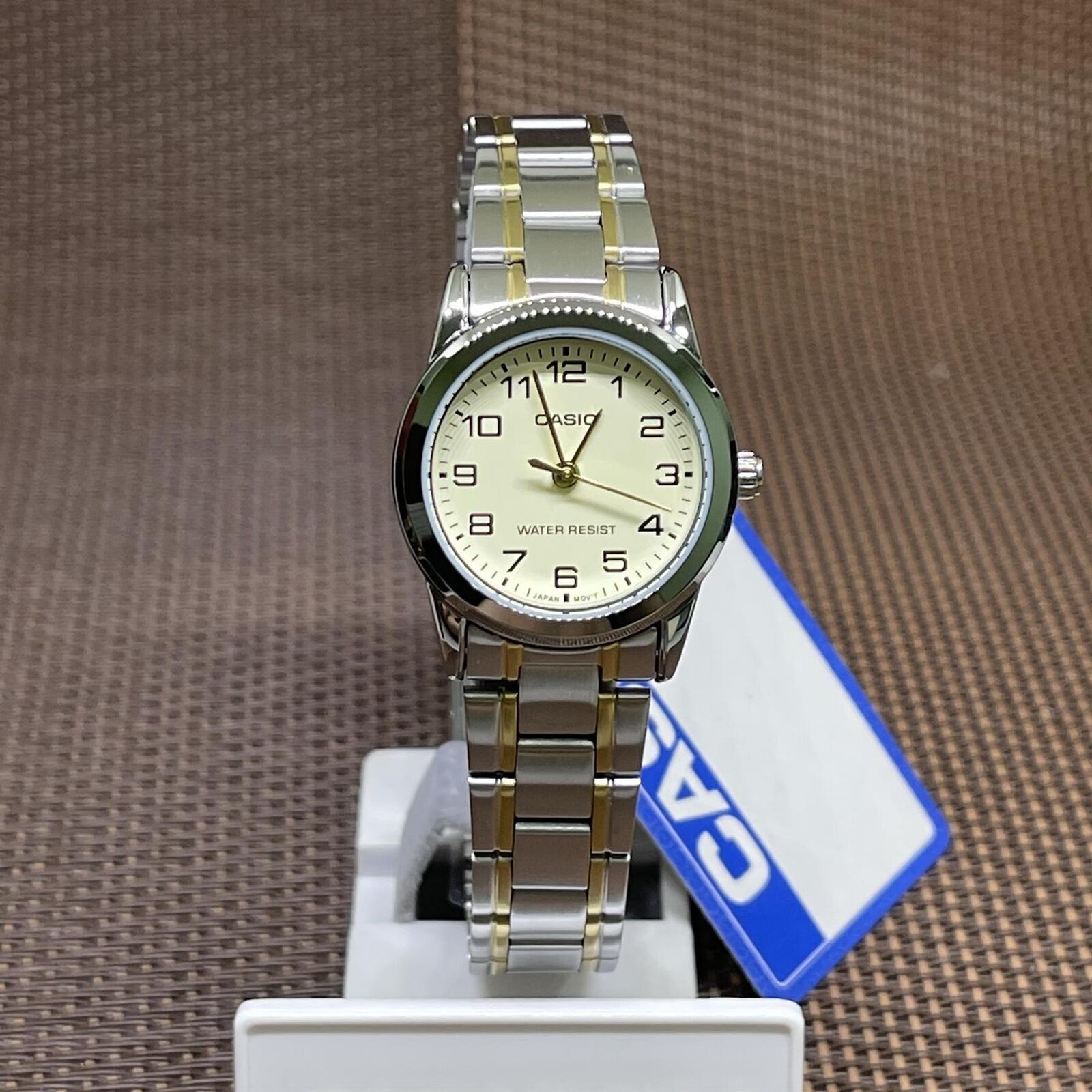 Casio LTP-V001SG-9B Orologio da donna al quarzo in acciaio inossidabile con...
