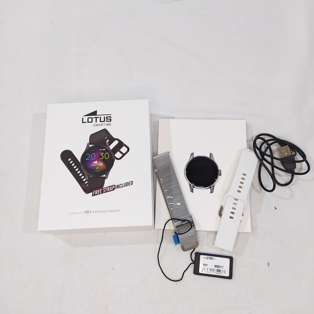Lotus Smartime orologio 50001/ iOS Android acciaio grigio ex vetrina