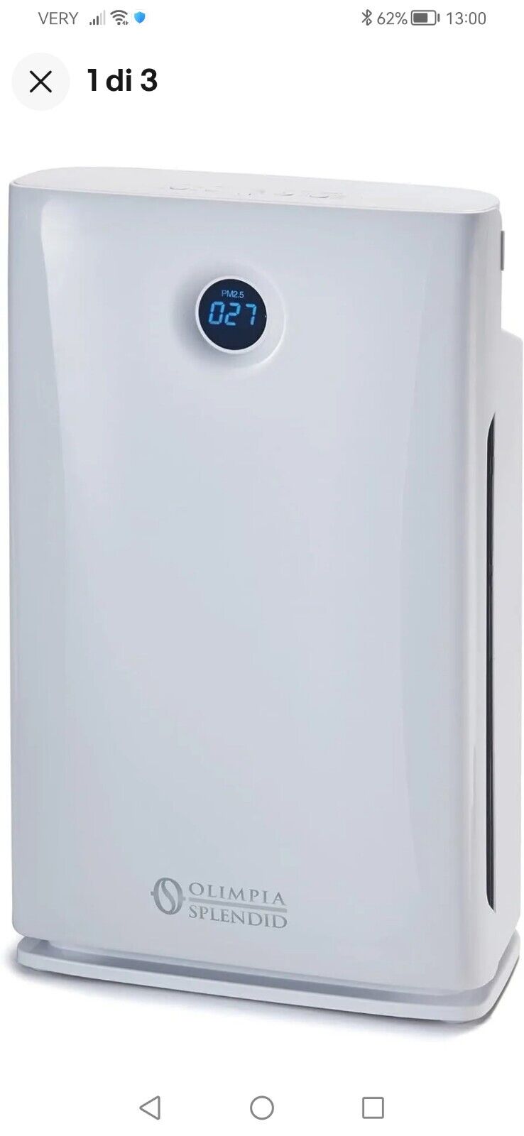 Olimpia Splendid Aura Di 80W Purificatore Wi-Fi - Bianco