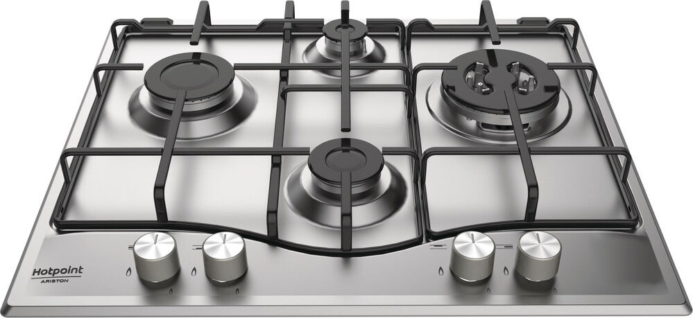 Hotpoint Ariston Piano cottura 4 Fuochi incasso a gas 60 cm Inox PCN642T/AS