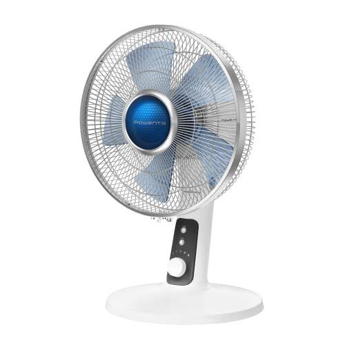 Rowenta VU2731 Turbo Silence Extreme + Ventilatore da Tavolo, Silenzioso (R1J)