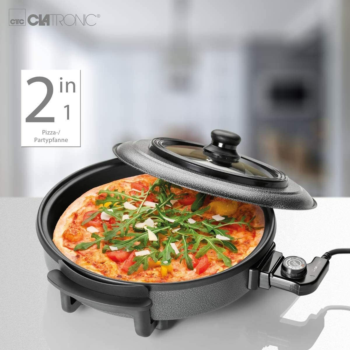 Clatronic PP 3402 multi cookers rivestimento in ceramica diametro 36cm vetro