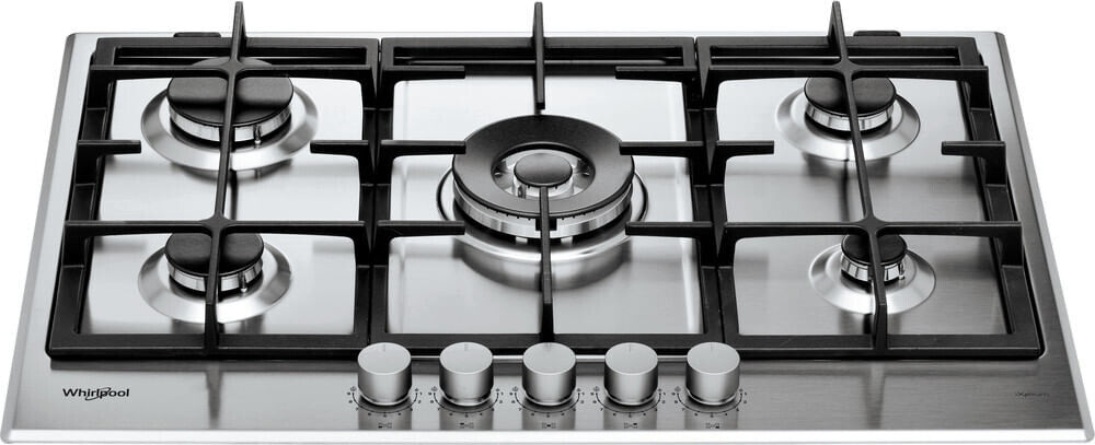 Piano Cottura 5 Fuochi a Gas 75 cm colore Inox Whirlpool GMAL 7522/IXL
