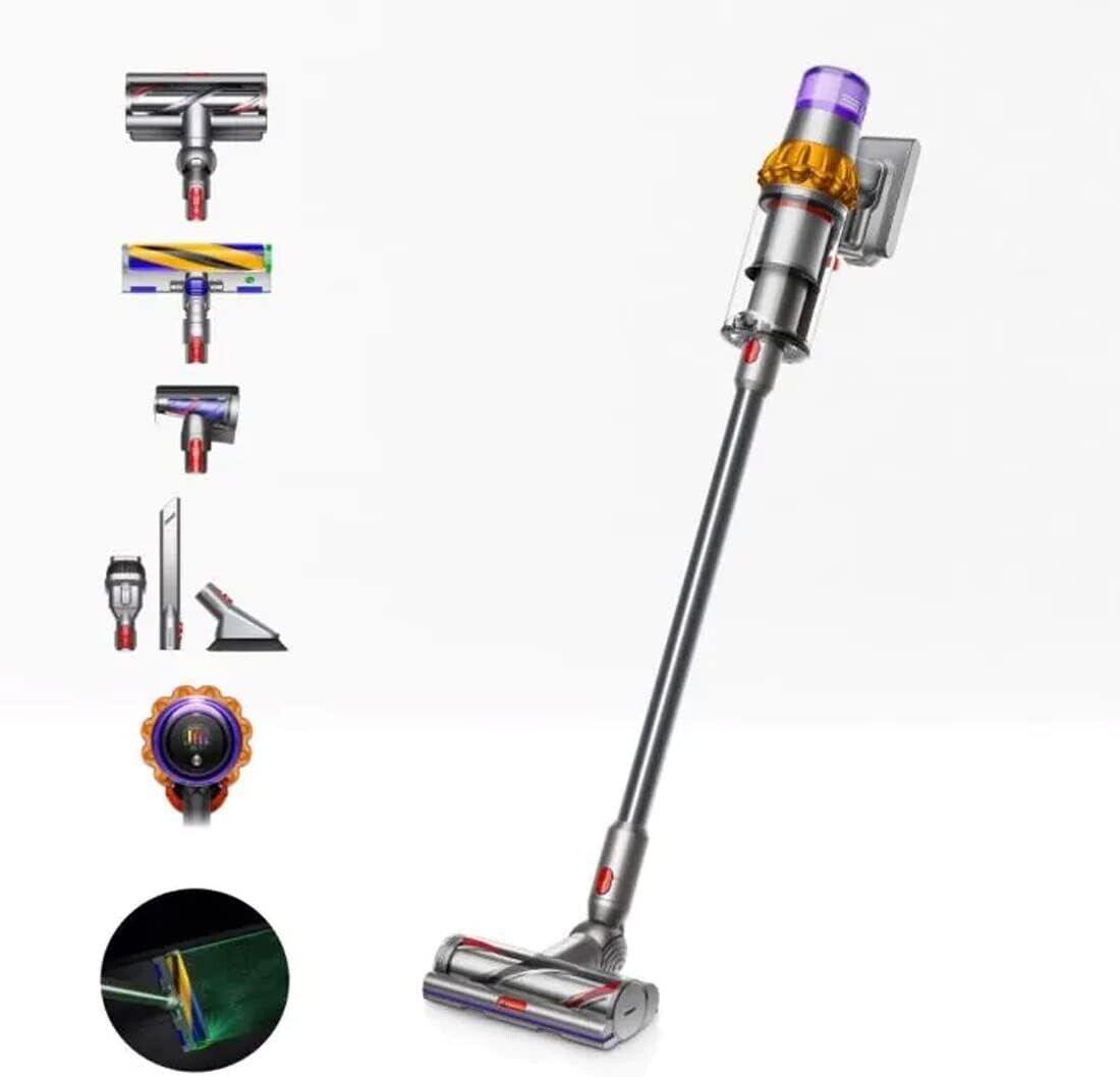 Dyson V15 Detect Absolute Aspirapolvere Senza Fili - Yellow/Nickel
