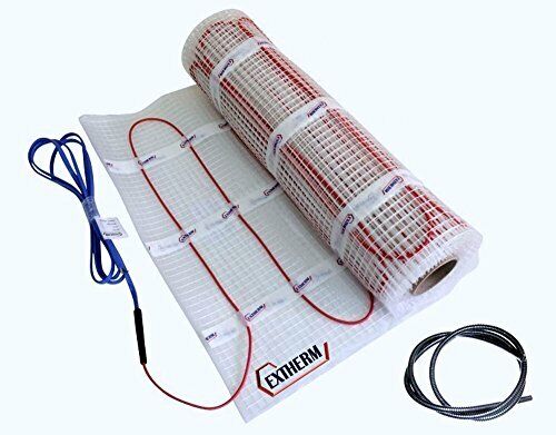 Extherm TWIN-Heizkabelmatte elektrische Fußbodenheizung 150 W/m² 1m² (f6P)
