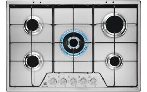 Electrolux Piano Cottura 5 Fuochi Incasso a Gas 75 cm Inox KGS7534SX