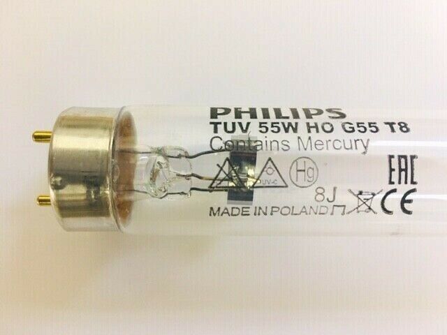 PHILIPS TUV 55W HO G55T8 ULTRAVIOLET GERMICIDA UV-C STERILIZZATORE=OSRAM HNS