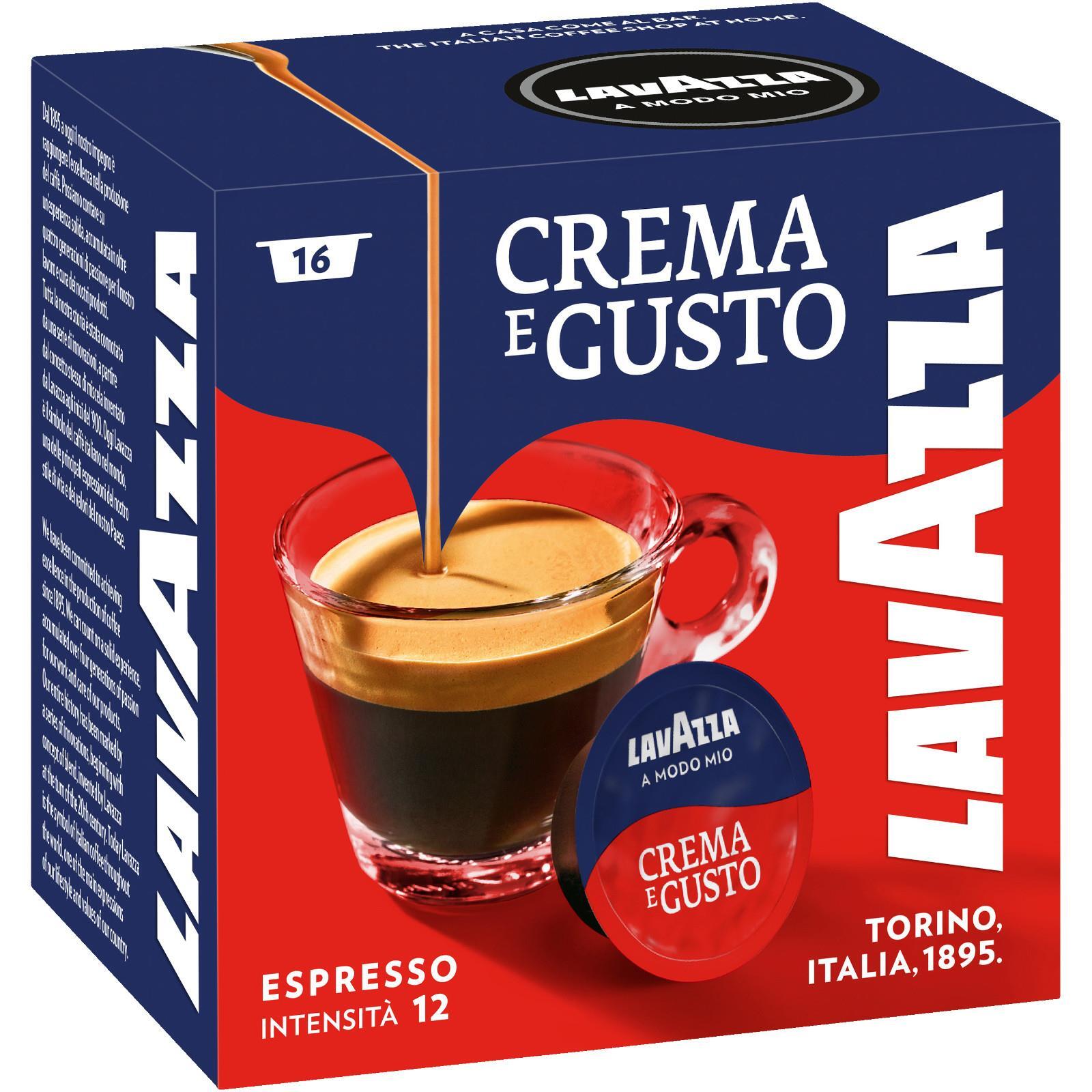 Lavazza A Modo Mio Capsule Caffe' Crema E Gusto 16 Pezzi