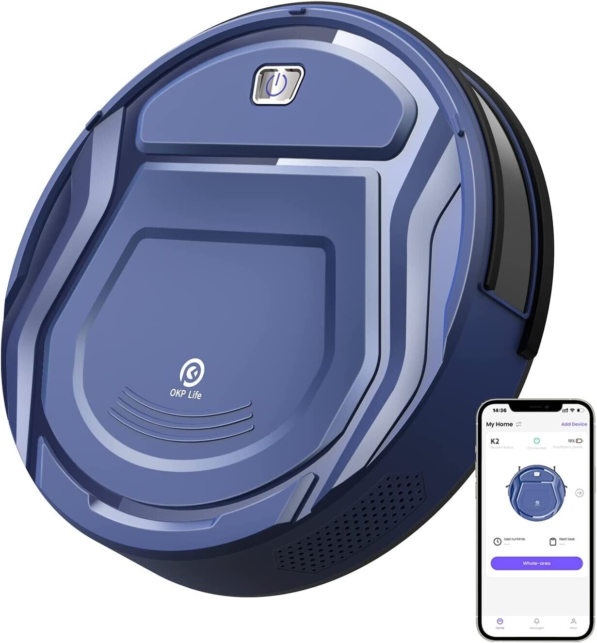 Aspirapolvere Robot aspirapolvere lavapavimenti 2100KPa Spazzare Mappatura
