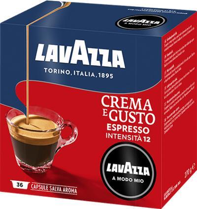Lavazza A Modo Mio Capsule Caffe' Crema E Gusto 36 Pezzi