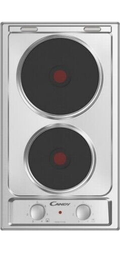 Candy Piano Cottura Elettrico 2 Fuochi 30 cm Inox CE32XK