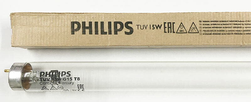 PHILIPS TUV 15W G15T8 GERMICIDA 437 MM LAMPADA PER DEPURATORE-PURIFICATORE ACQUA