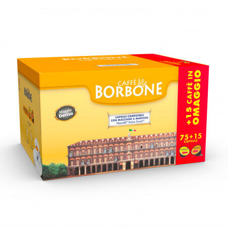 Caffe Borbone Confezione 90 Capsule Miscela Decisa Compatibili Dolce Gusto