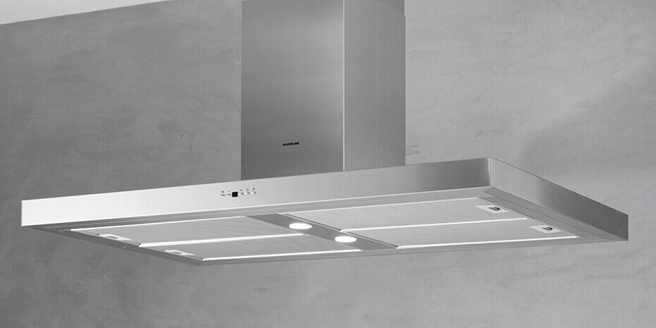 Cappa Cucina Aspirante a Isola 90 cm Nero Silverline 4110.9.733.04