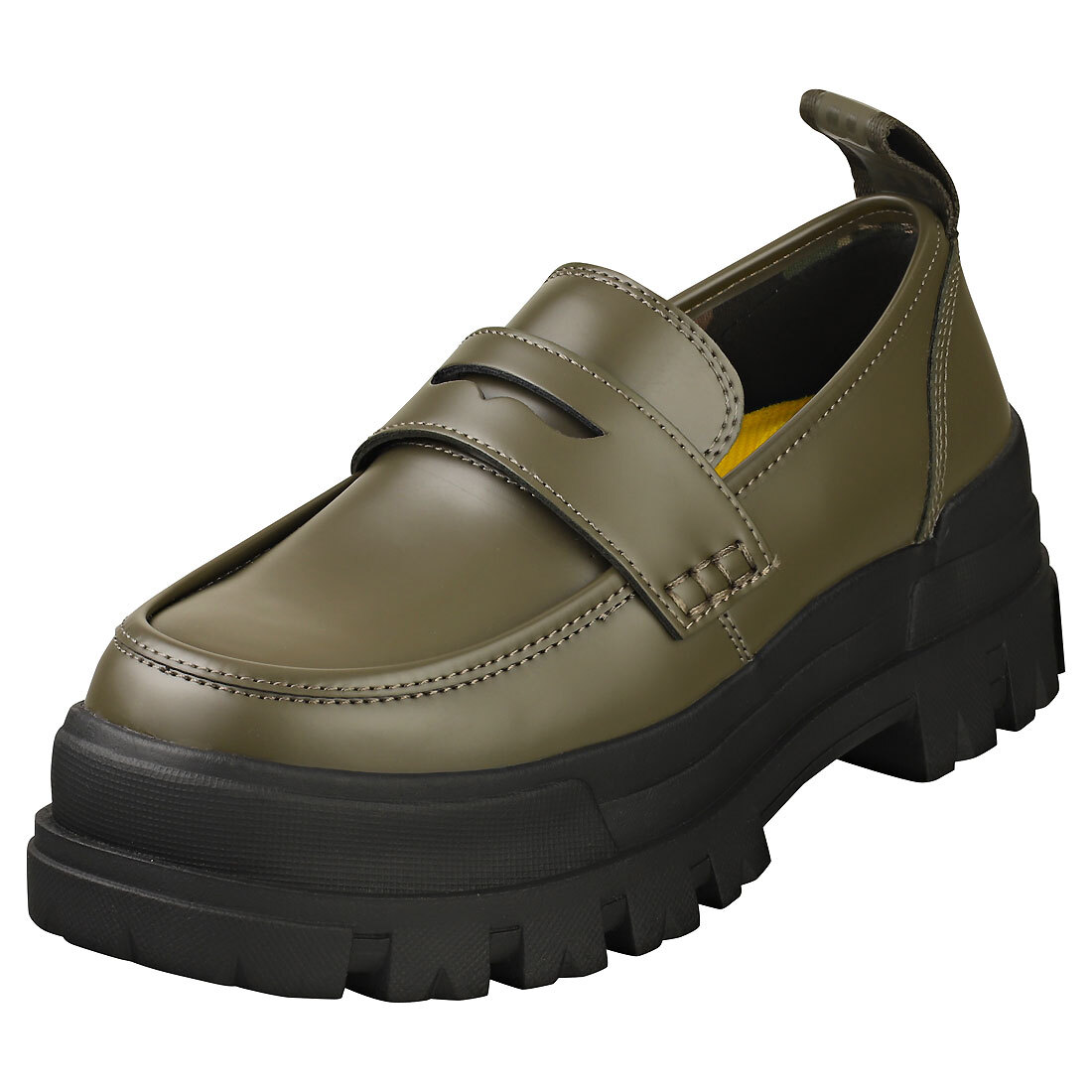 Buffalo Aspha Loafer Vegan Donna Khaki Black Scarpe Loafer - 40 EU