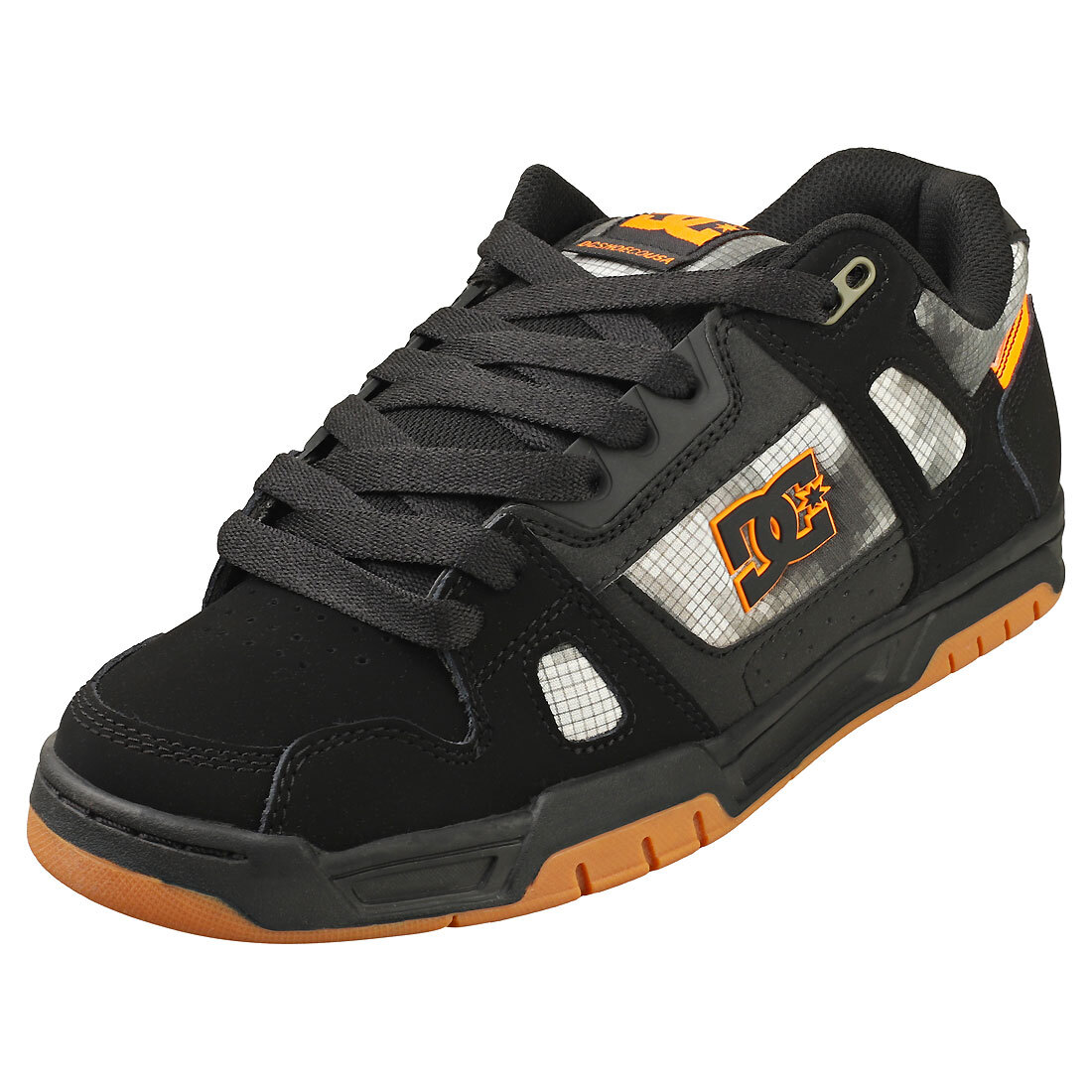 DC Shoes Stag Uomo Black Orange Formatori Pattinare - 48 EU