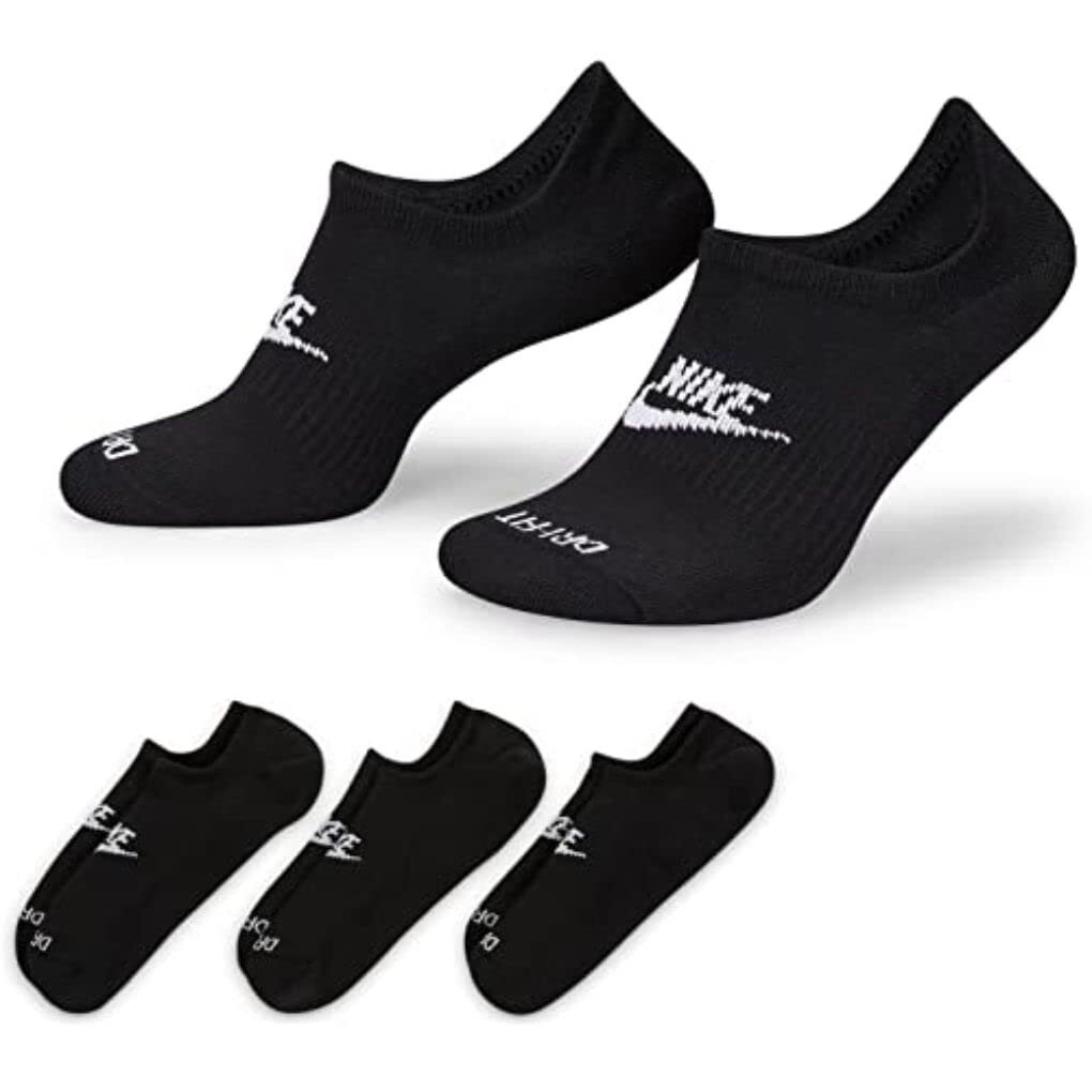 NIKE Unisex Everyday Plus Cushioned Socks M White/Black