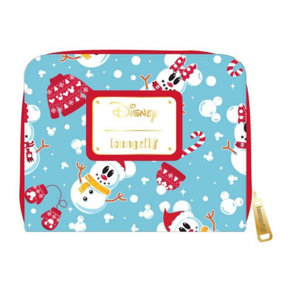 Loungefly Mickey Mouse Mickey & Minnie Snowman Women's Purse Multicoloured Stand
