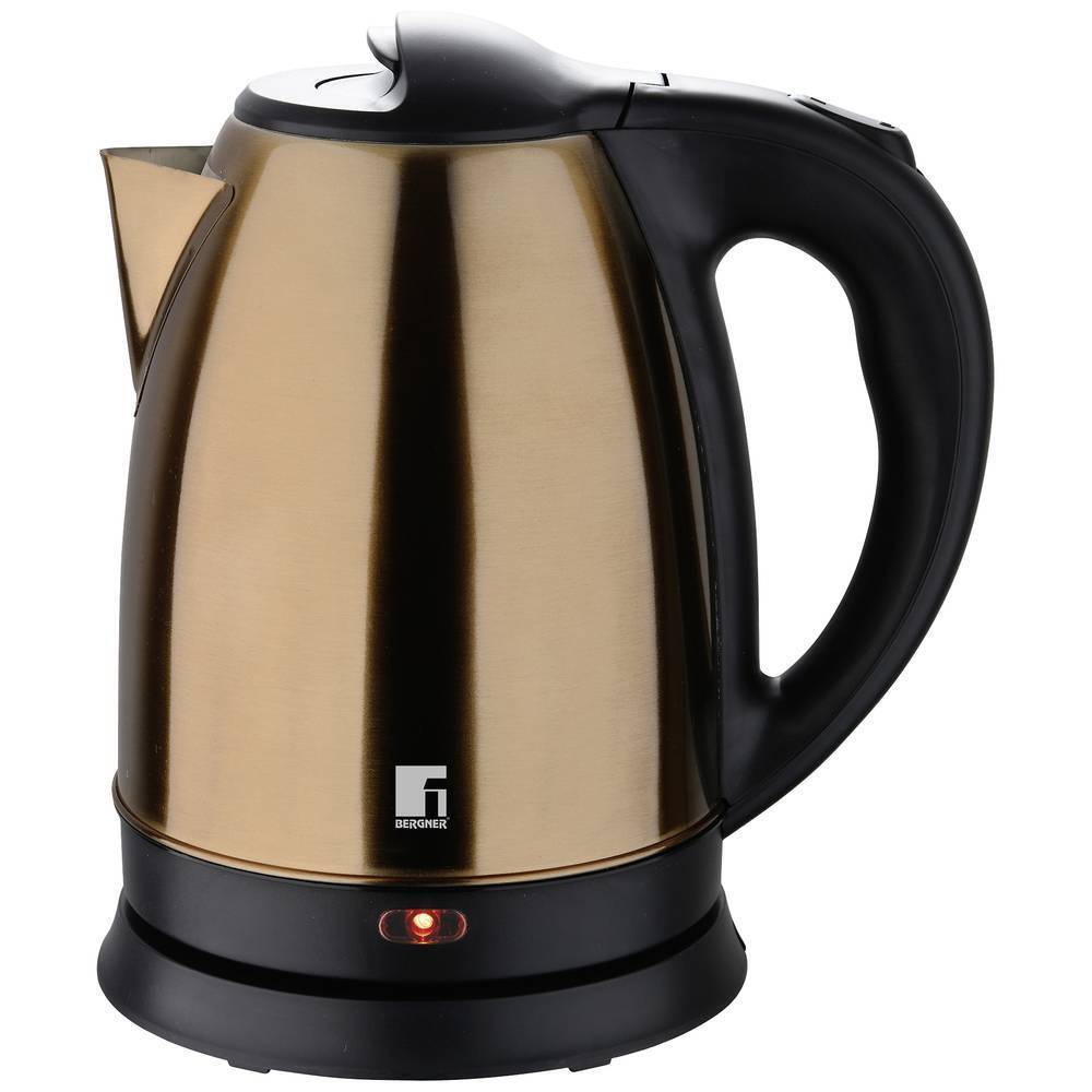 Bergner Bollitore senza filo Nero, Rame