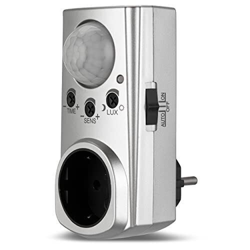 REV Plug Adapter with Motion Detector silver (r9G)