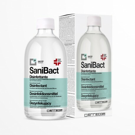DISINFETTANTE BATTERICIDA LEVURICIDA LIQUIDO CONCENTRATO PER SUPERFICI SANIBACT