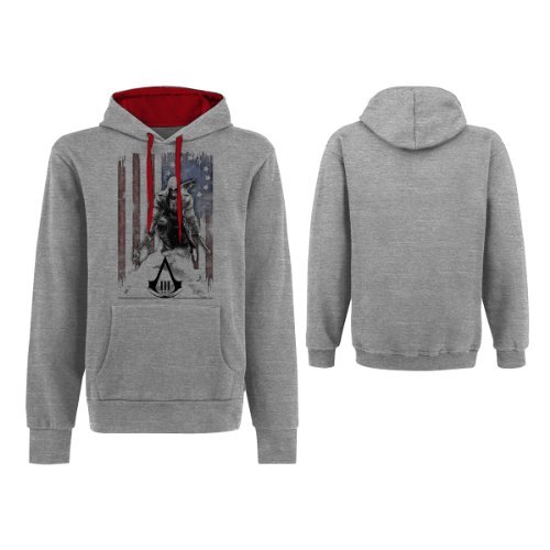 ASSASSINS CREED 3 - Sweatshirt - Flag and Connor NUOVO