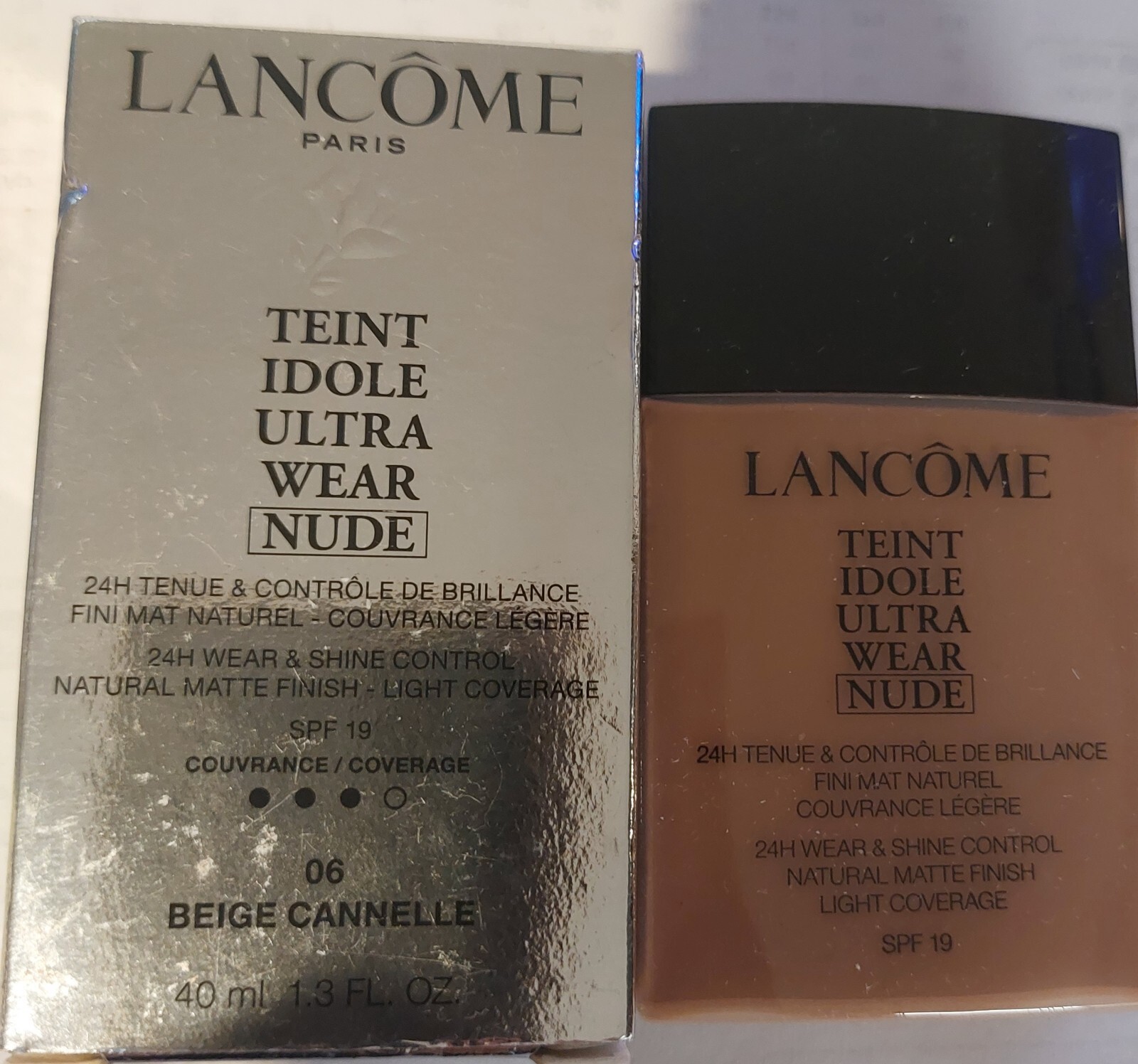 LANCOME TEINT IDOLE ULTRA WEAR, NUDE 06 BEIGE CANNELLE