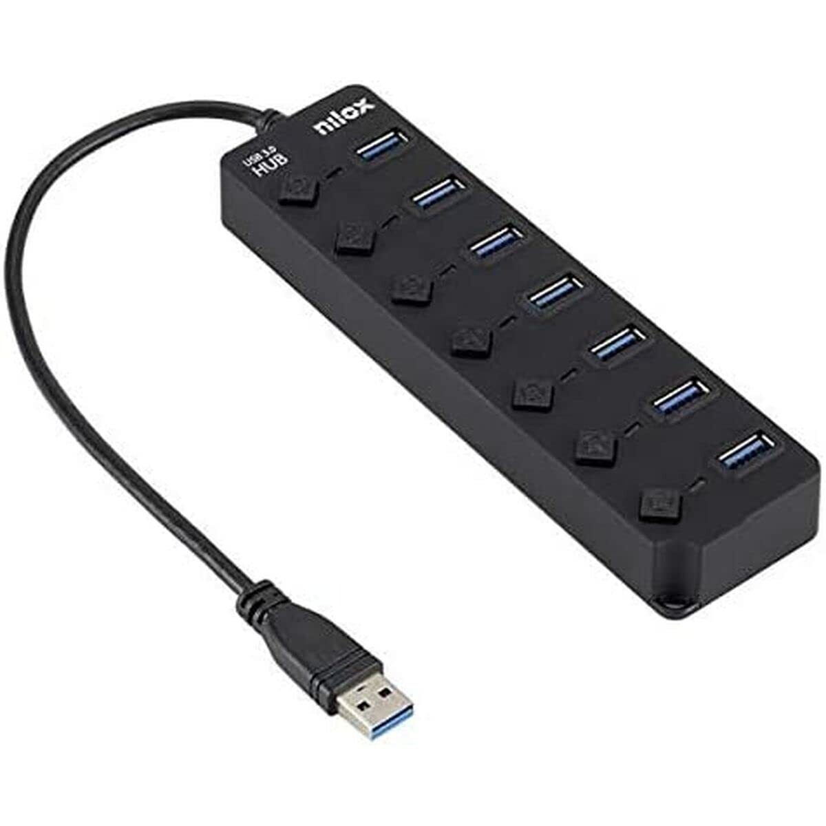 Usb Hub Nilox Nxhub-06 Black NUOVO