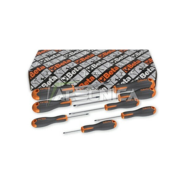 Set con 10 giraviti Beta Tools 1203E/S10 taglio e croce phillips universali