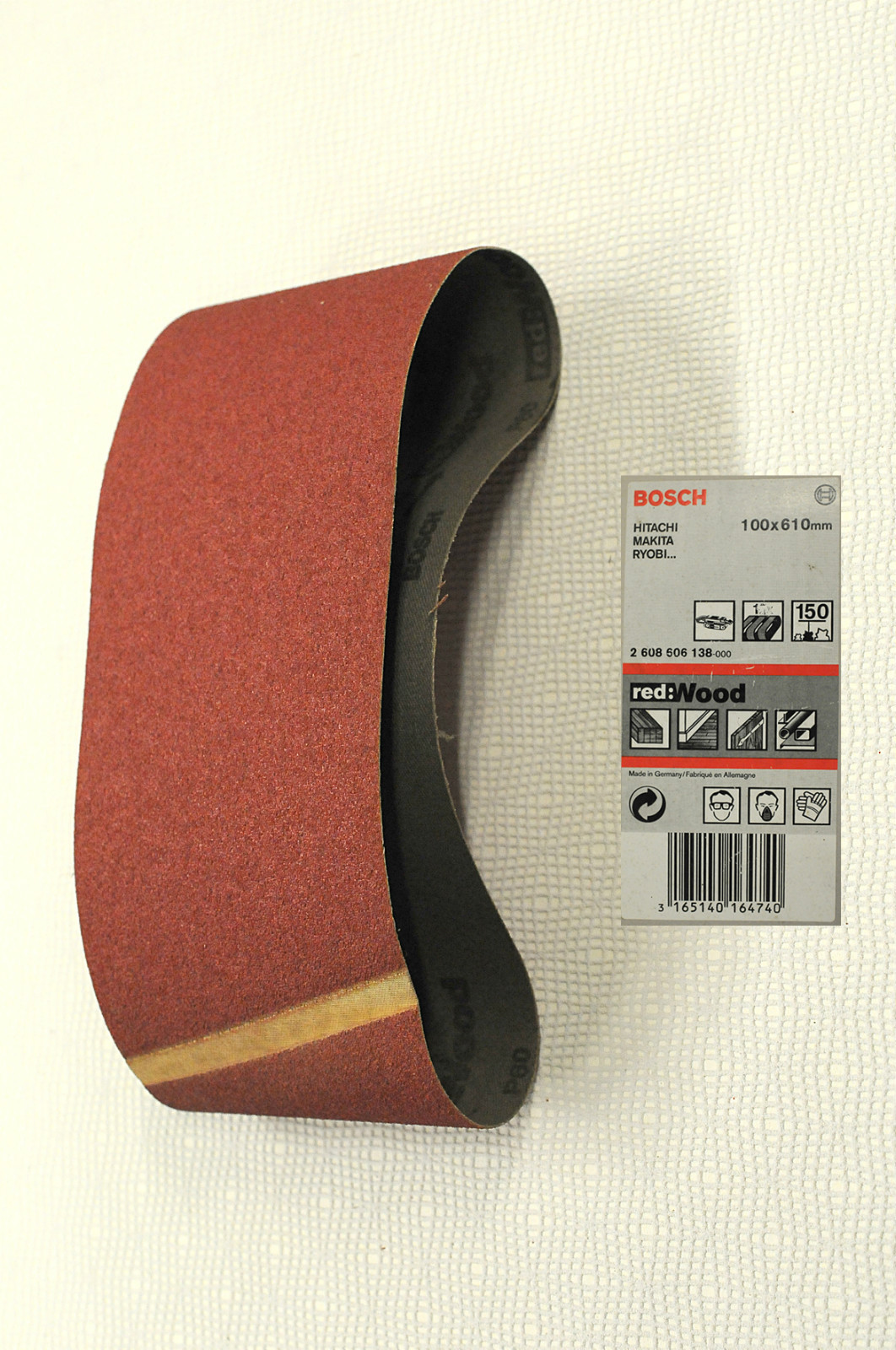 carta vetrata a nastro grana 150     da mm100 x mm 610  Bosch     1 pezzo