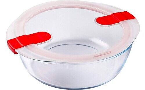 Contenitore con coperchio 23 x 26 x 8 cm Vetro borosilicato  Pyrex 208PH00/7146