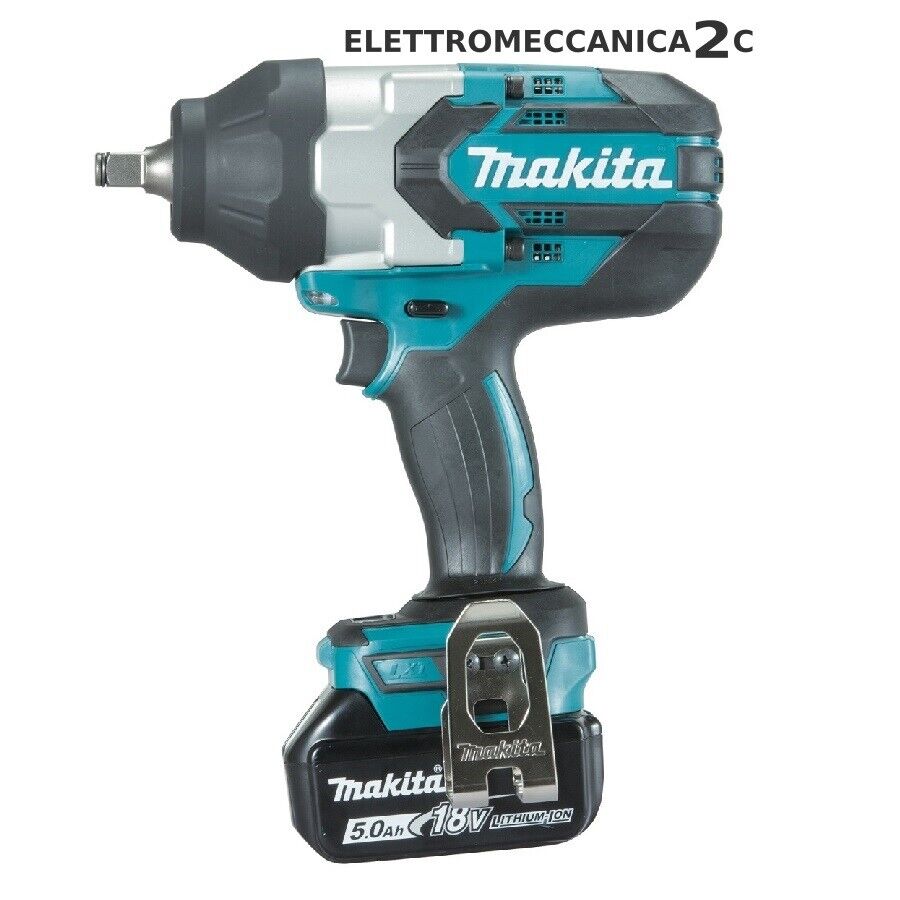 MAKITA DTW1002RTJ avvitatore impulsi 18v brushless 2 batterie 5ah 1/2" 1000Nm...