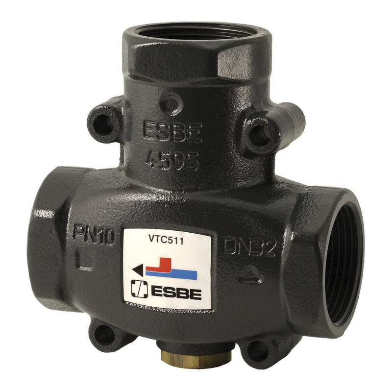 ESBE VALVOLA ANTICONDENSA VTC511 F 55°C KVS Ø 1"1/4 STUFA PELLET CALDAIA LEGNA