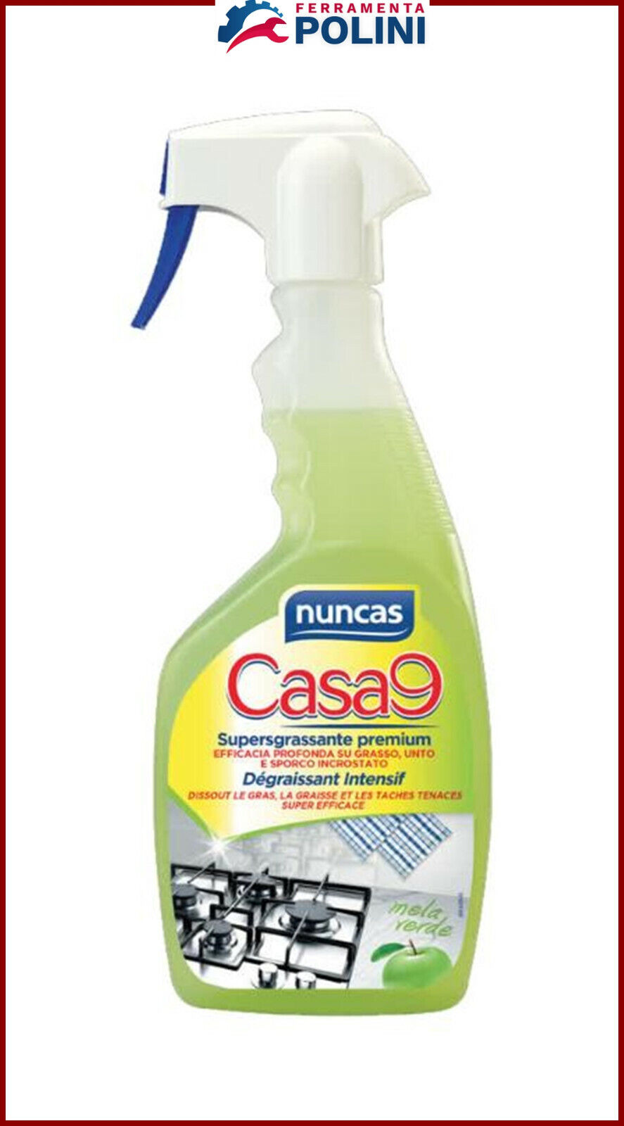 NUNCAS Casa9 Supersgrassante Premium Mela Verde 500 ml