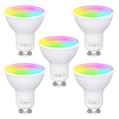 Fitop Lampadine Alexa Inteligente LED GU10 [2022Edition], Dimmerabile (b8A)
