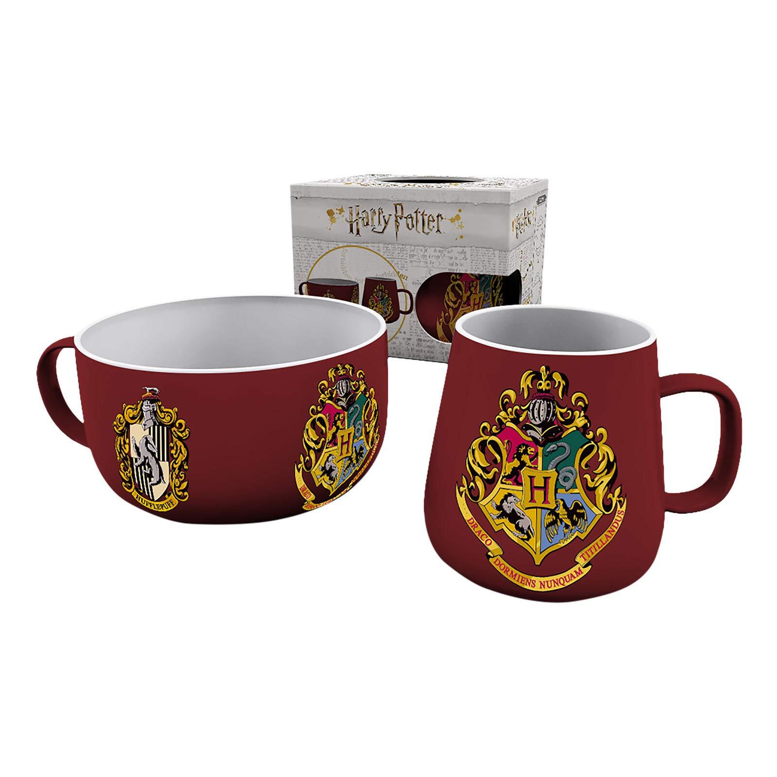 HARRY POTTER - Frühstücks Set - Häuser Wapppen
