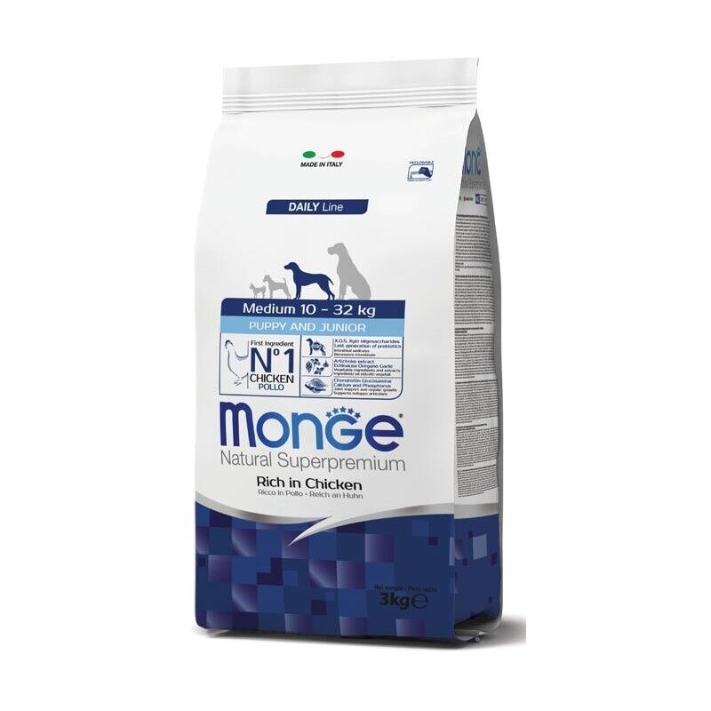 Monge Natural Superpremium Medium Puppy & Junior 12 Kg - Crocchette per cani