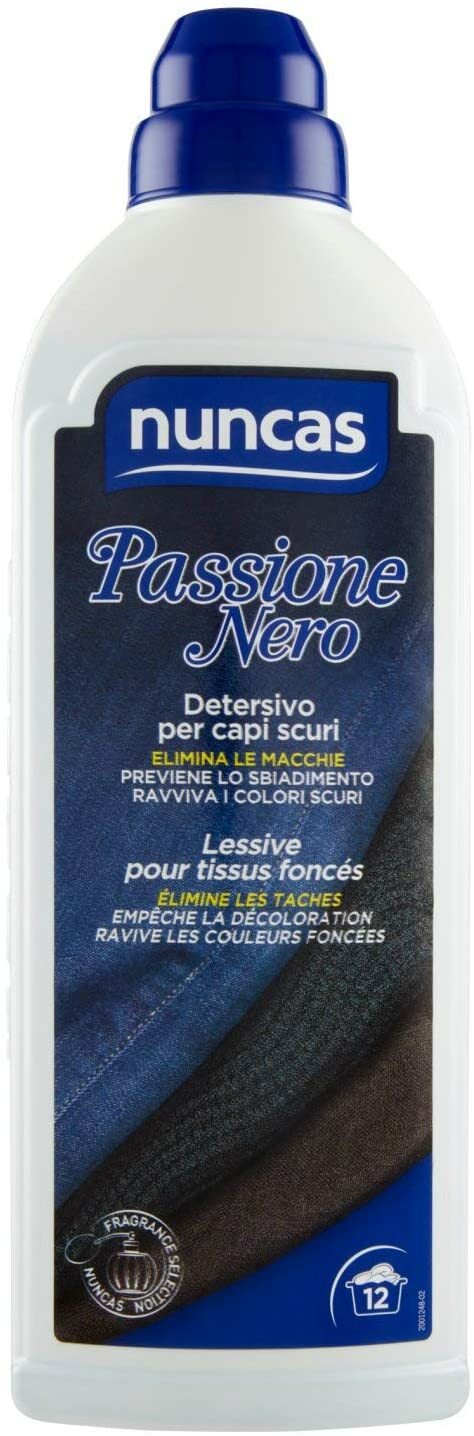 NUNCAS Passione Nero - Detersivo per Capi Scuri 750 ml