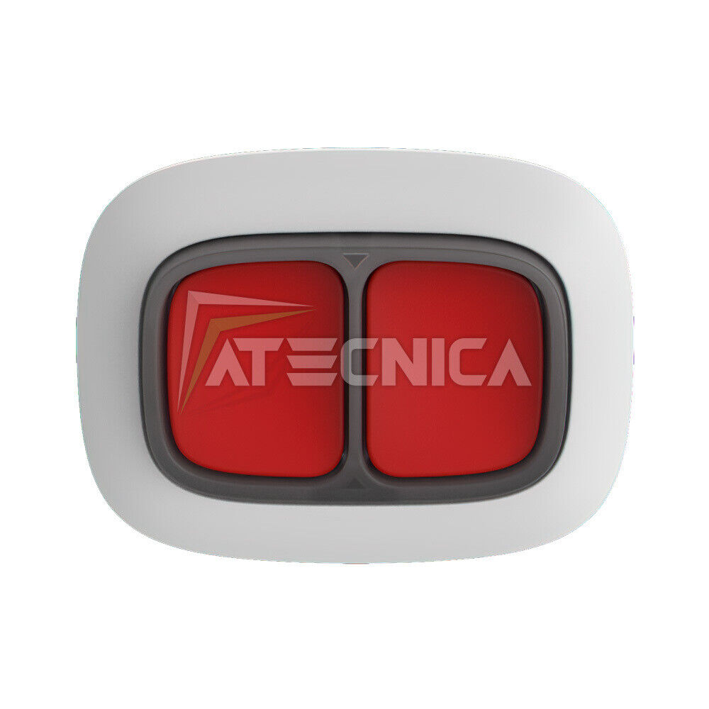 Doppio pulsante radio a 2 canali Ajax DoubleButton bianco