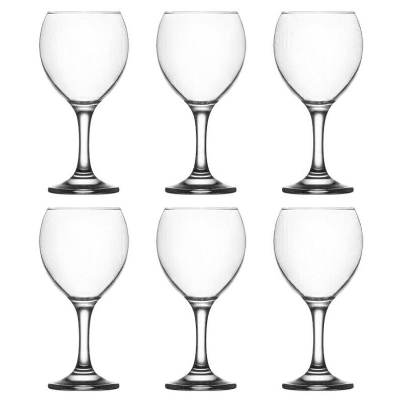 Calice set da 6 Bicchieri 245cc Acqua Vino Liquori Bicchiere Ristorante Casa