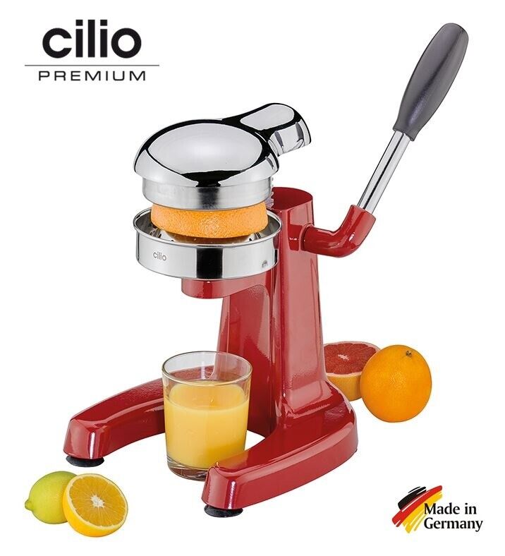 SPREMIAGRUMI A LEVA COMPATTO SPREMI AGRUMI IN METALLO E ACCIAIO "CILIO" GERMANY